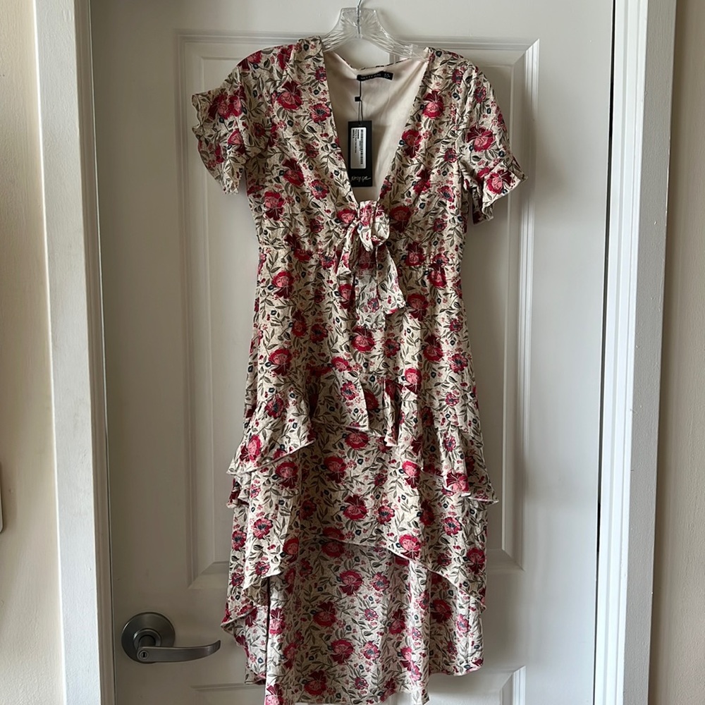High low floral dress!